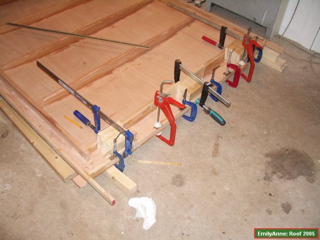 73-the 4th and final egde on and clamped .JPG