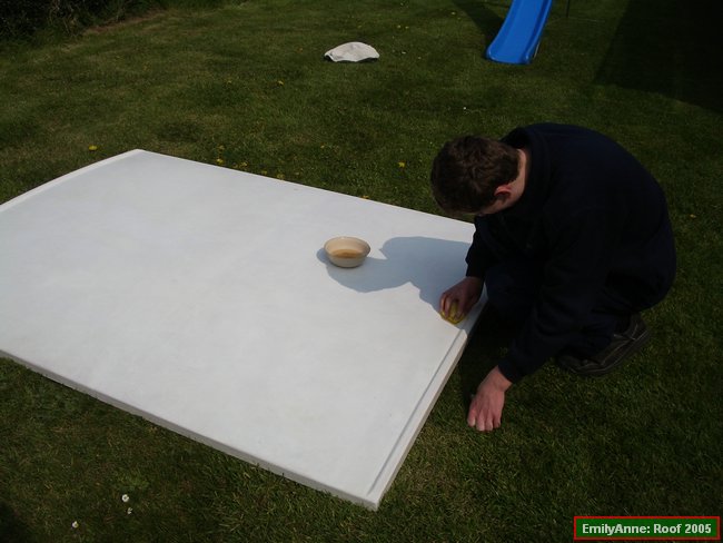 y43-washing the topside of the roof.JPG