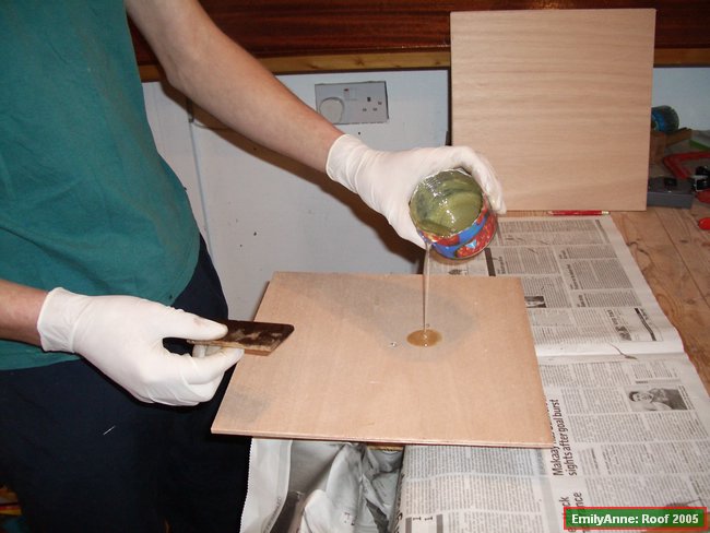 z06-TEST2, wet method grp sheath,pouring o the intial epoxy.JPG