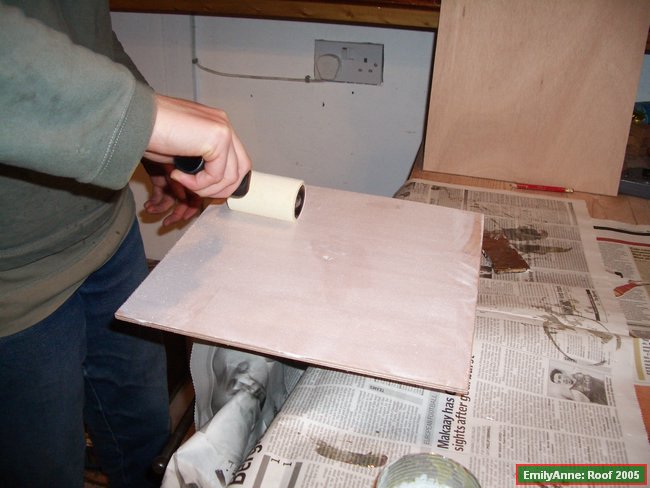 z12-TEST3, stright epoxy with white pigment, rollering ou the epoxy.JPG