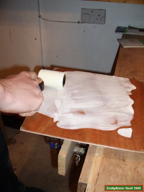 z16-rollering the white epoxy over the grp.JPG