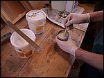 54b-Mixing up epoxy for glueing the frame to the ply.JPG