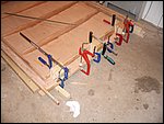 73-the 4th and final egde on and clamped .JPG