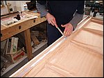 y31-rounding the rought edge of the grp with a file, ready to coat the underneath.JPG