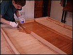 y36-the epoxy is very thick, spreading it is very hard work.JPG
