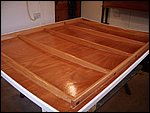 y39-nearly two hours of hard spreading, the first coat is done.JPG